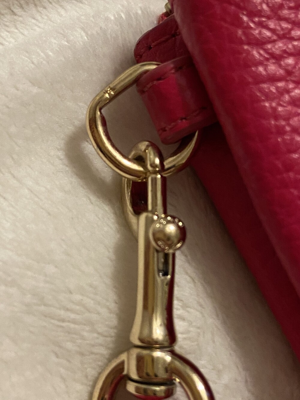 Coach Pink Leather Wristlet Double L Zippers with Detachable Strap 53551 - Picture 10 of 13